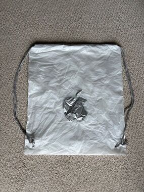 Apple backpack style shopping tote bag